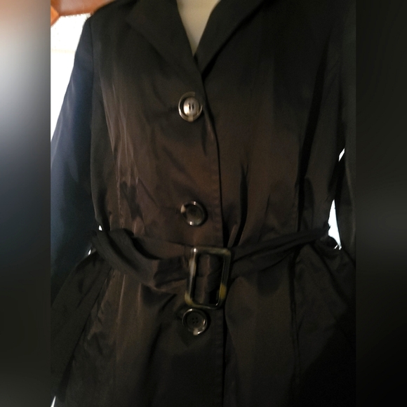 Micheal Kors Women's Belted Polyester Removalable insert coat/jacket Size PM - Picture 1 of 13